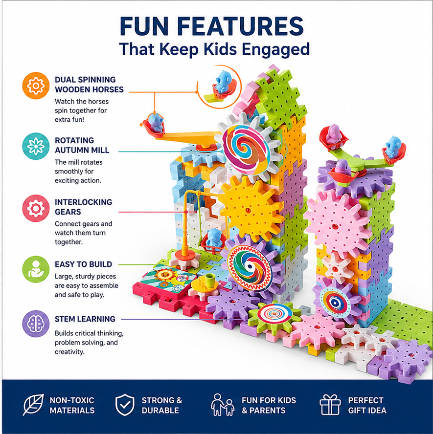 Electric Gear STEM Building Blocks Kit