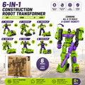 6-in-1 Transforming Construction Robot Set