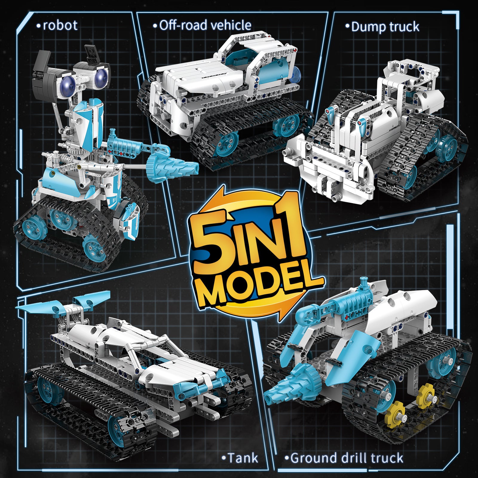 STEM RC Robot Building Kit – Programmable Construction Robots
