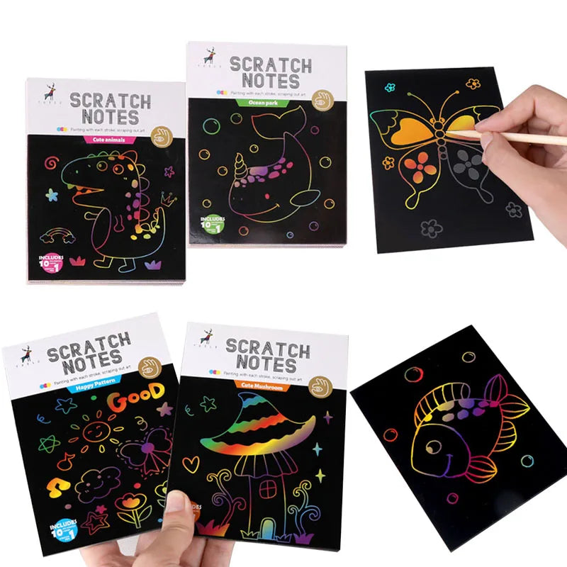Rainbow Scratch Art Book