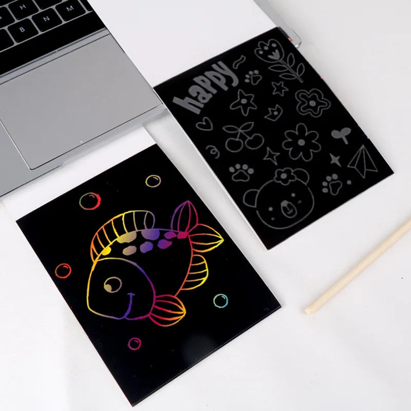 Rainbow Scratch Art Book