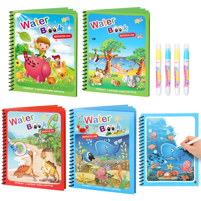 Magic Water Drawing Book