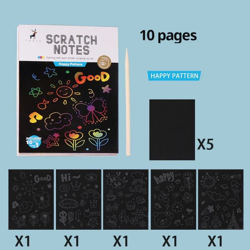 Rainbow Scratch Art Book