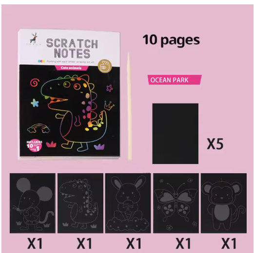 Rainbow Scratch Art Book