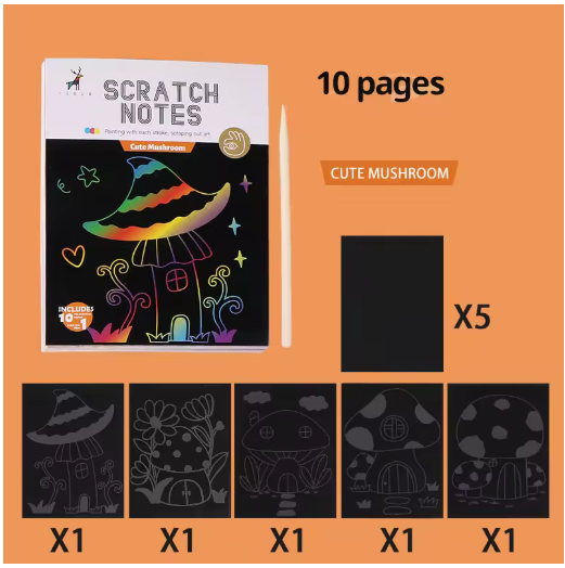 Rainbow Scratch Art Book