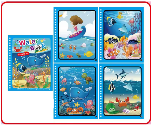 Magic Water Drawing Book