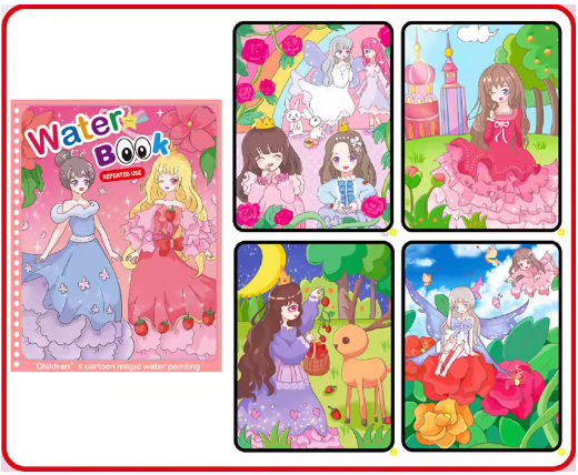 Magic Water Drawing Book