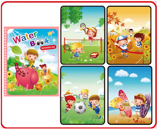 Magic Water Drawing Book