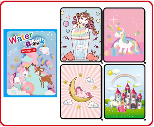 Magic Water Drawing Book